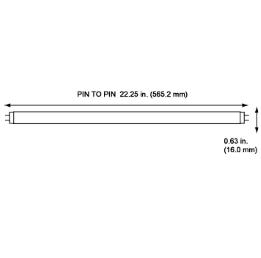 T5 Fluorescent Bulb 24 Inch 5000K Bright White 14W Pack of 40 M624682