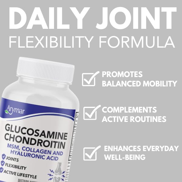 Glucosamine, Chondroitin, MSM, Collagen & Hyaluronic Acid Supplement 60 Tablets Z758586
