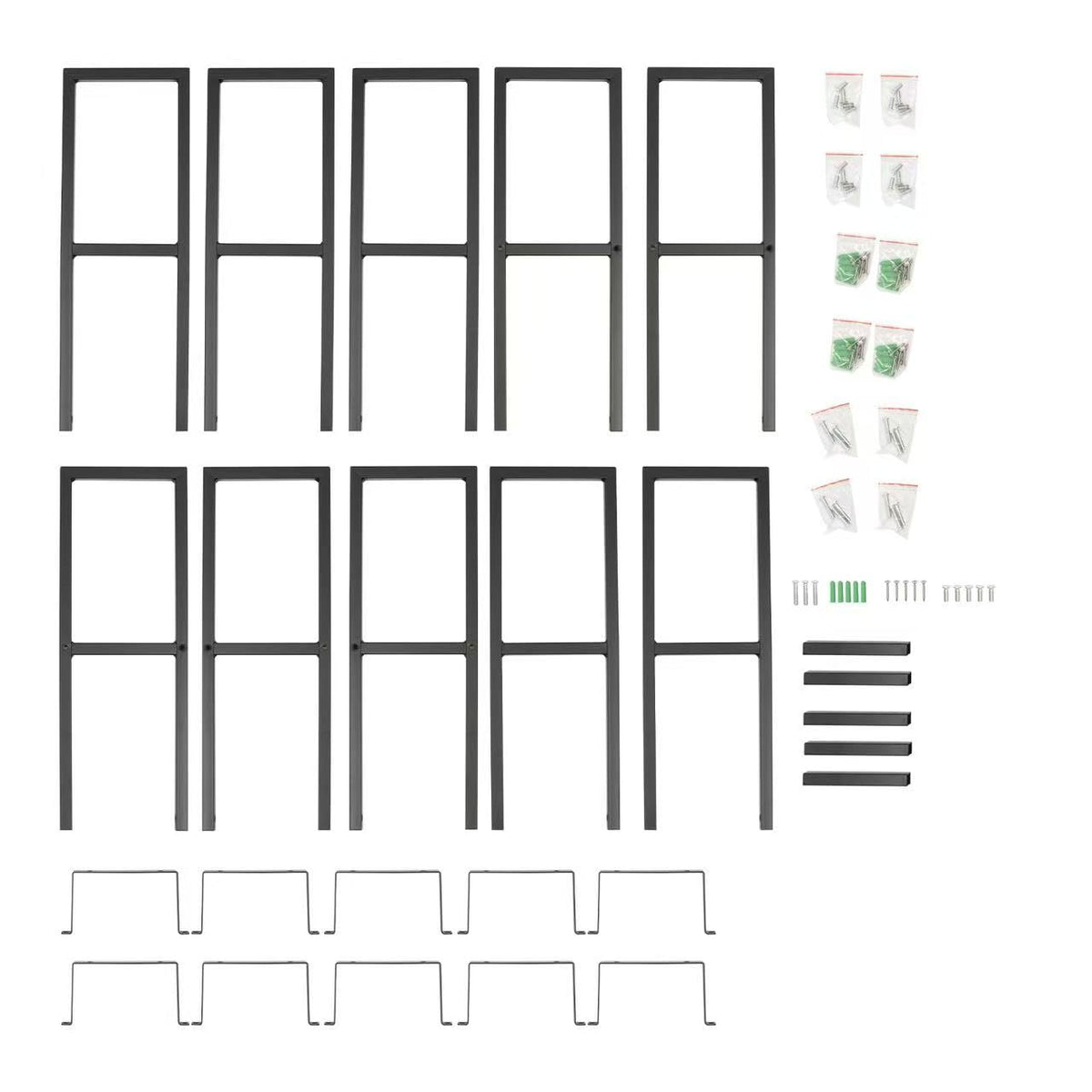 Black 5Pcs CD Racks W409193