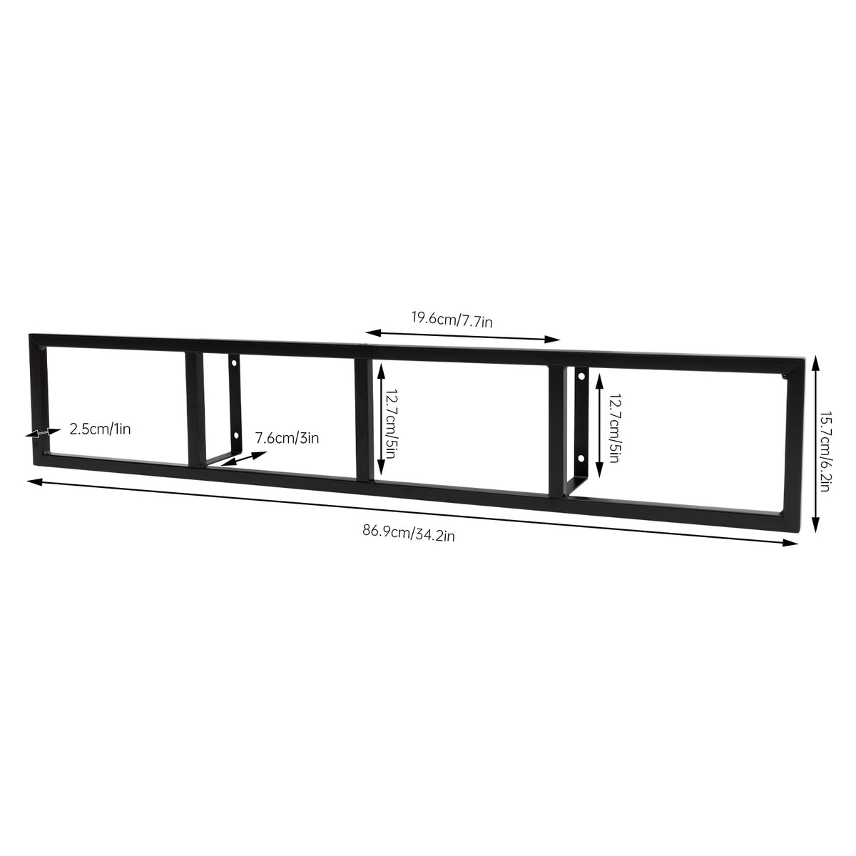 Black 5Pcs CD Racks W409193
