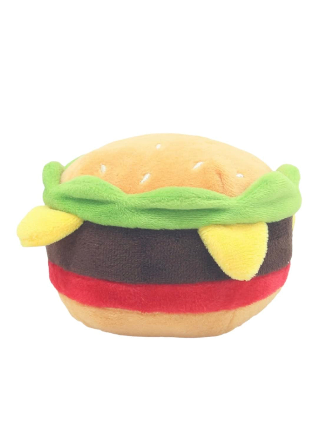 Hamburger Dog Toy with Squeaker Q679