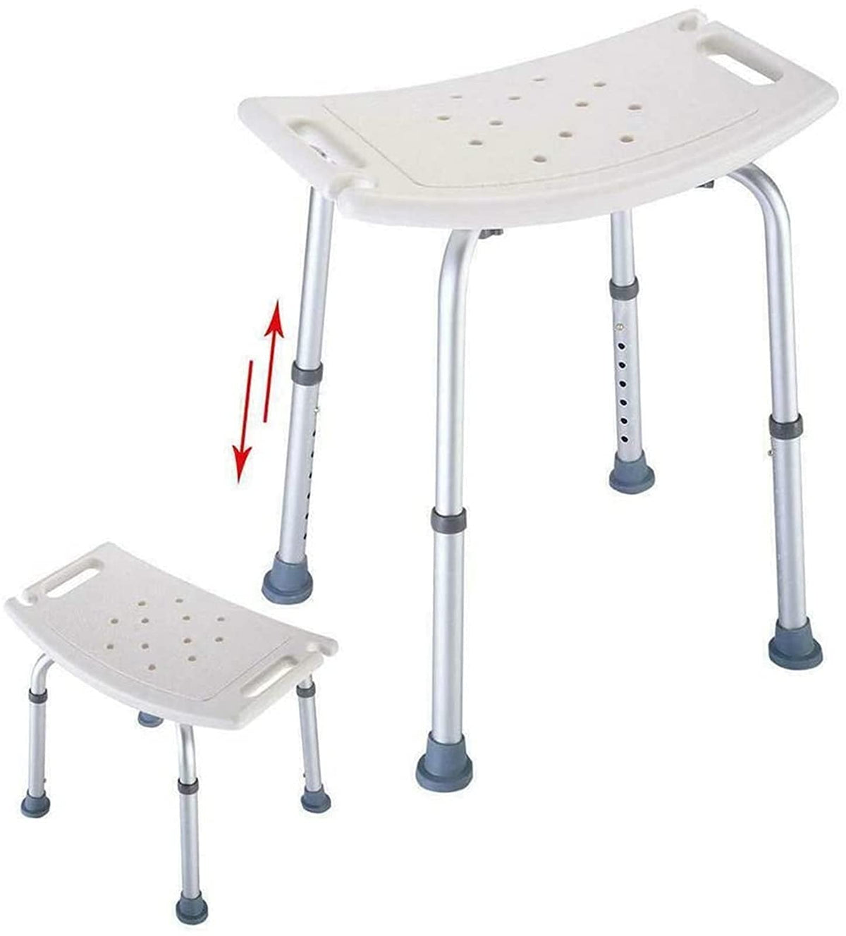 Shower Chair Without Back Adjustable Non Slip Q73063