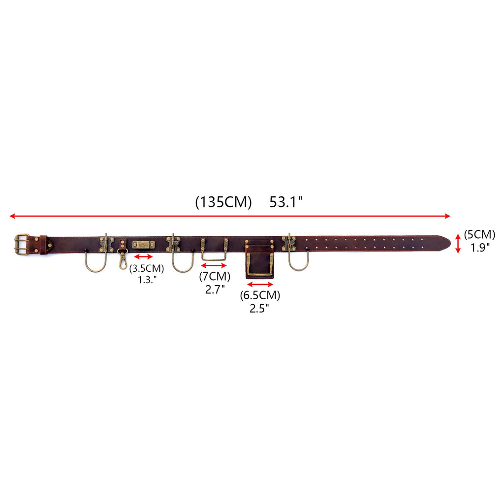 Adjustable Tool Belt with 2 Tool Pocket U4139