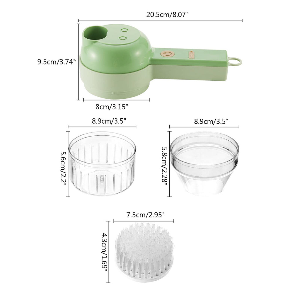4 In 1 Cordless Electric Vegetable Cutter Y68162
