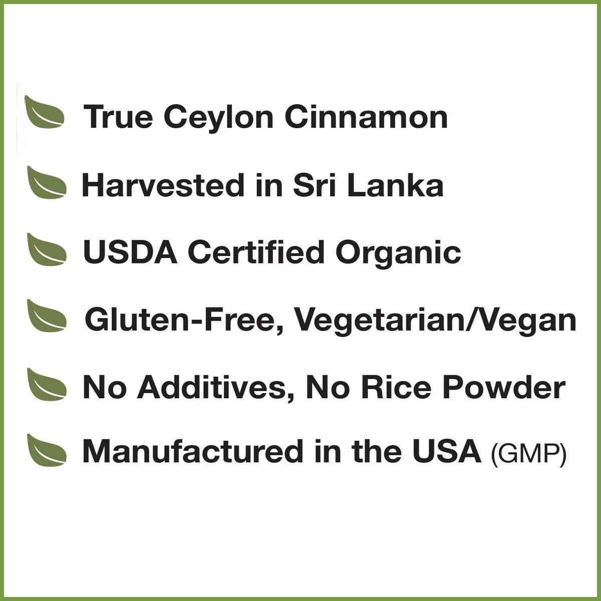Organic Ceylon Cinnamon Supplement, 120 Capsules N669257