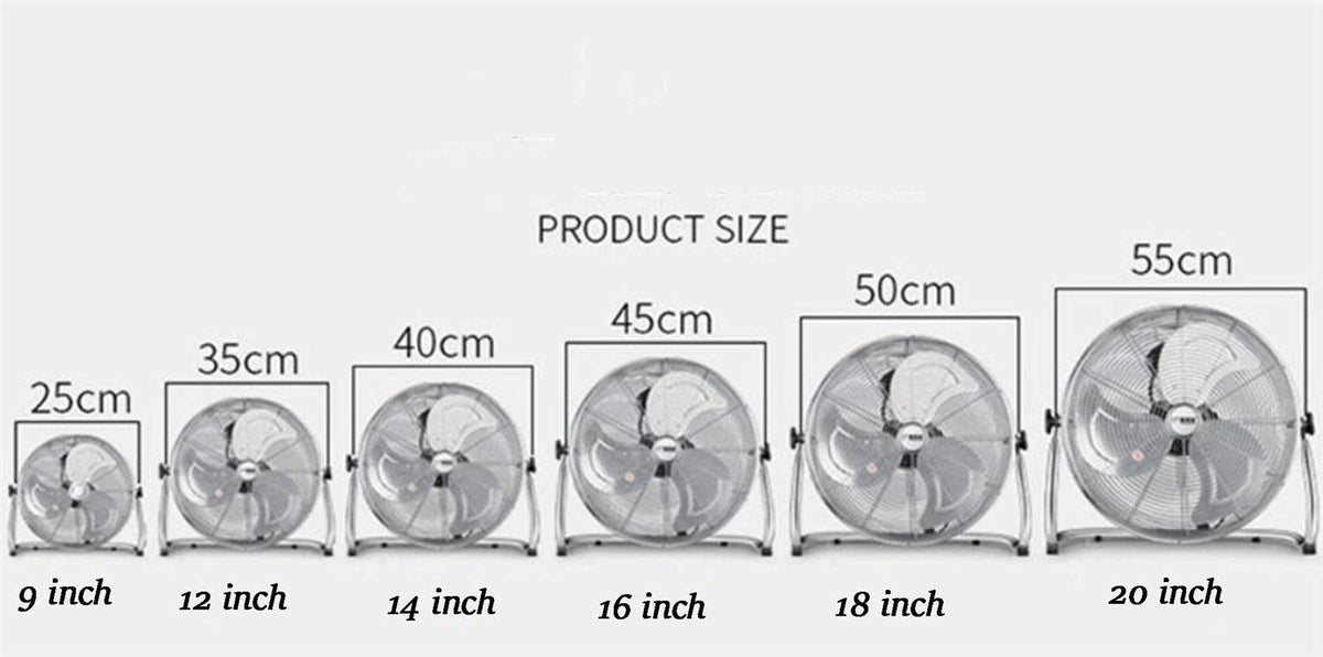 Chrome Metal High Velocity Fan A695