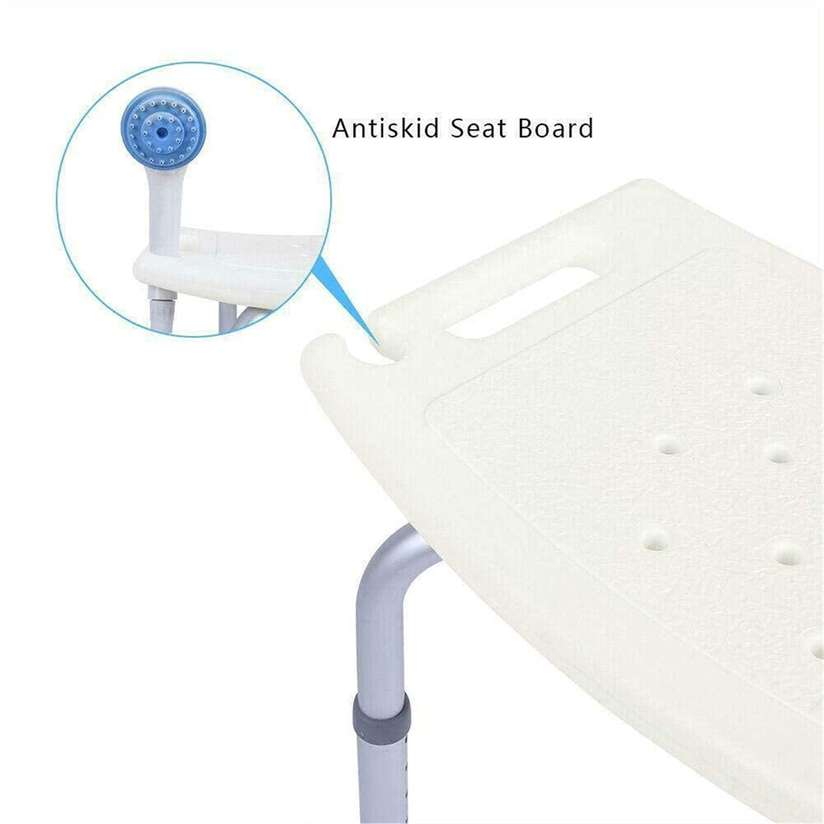 Shower Chair Without Back Adjustable Non Slip Q73063