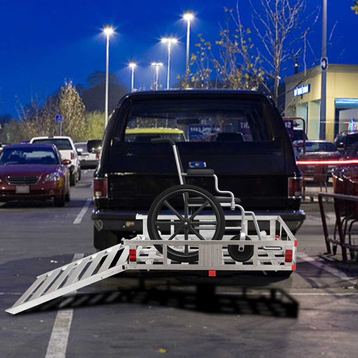 Aluminum Cargo Carrier with Ramp B6730