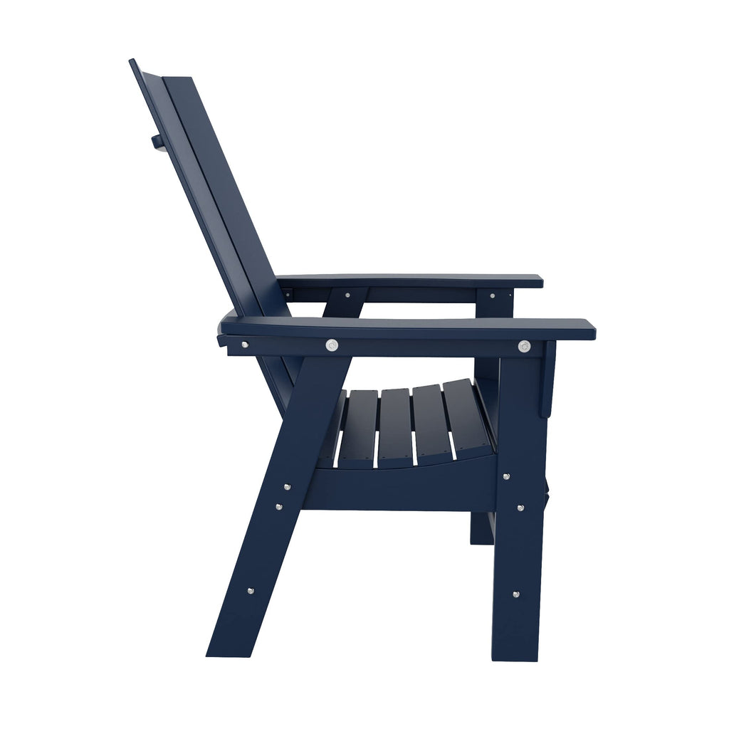 HDPE Adirondack Dining Chair Navy Blue V705047