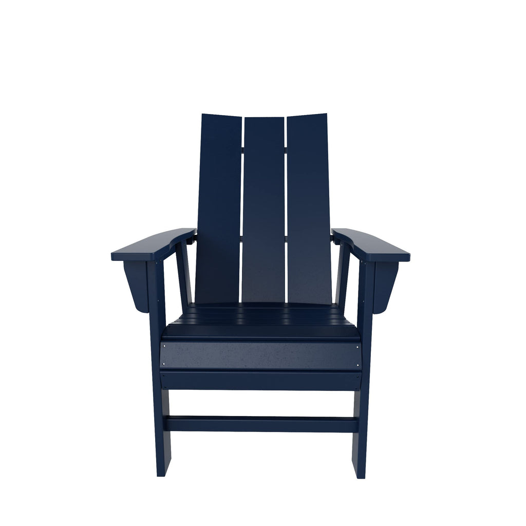 HDPE Adirondack Dining Chair Navy Blue V705047