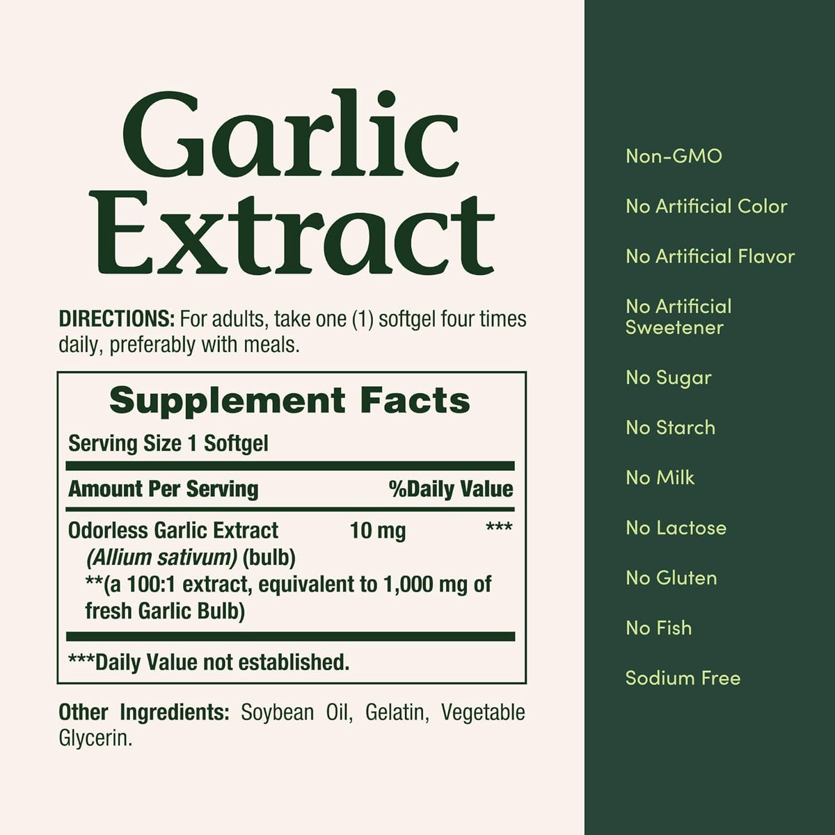 Garlic Extract 1000 mg Softgels Pack of 2 K865335
