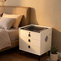 LED Nightstand with Charging Station and Drawers G156360