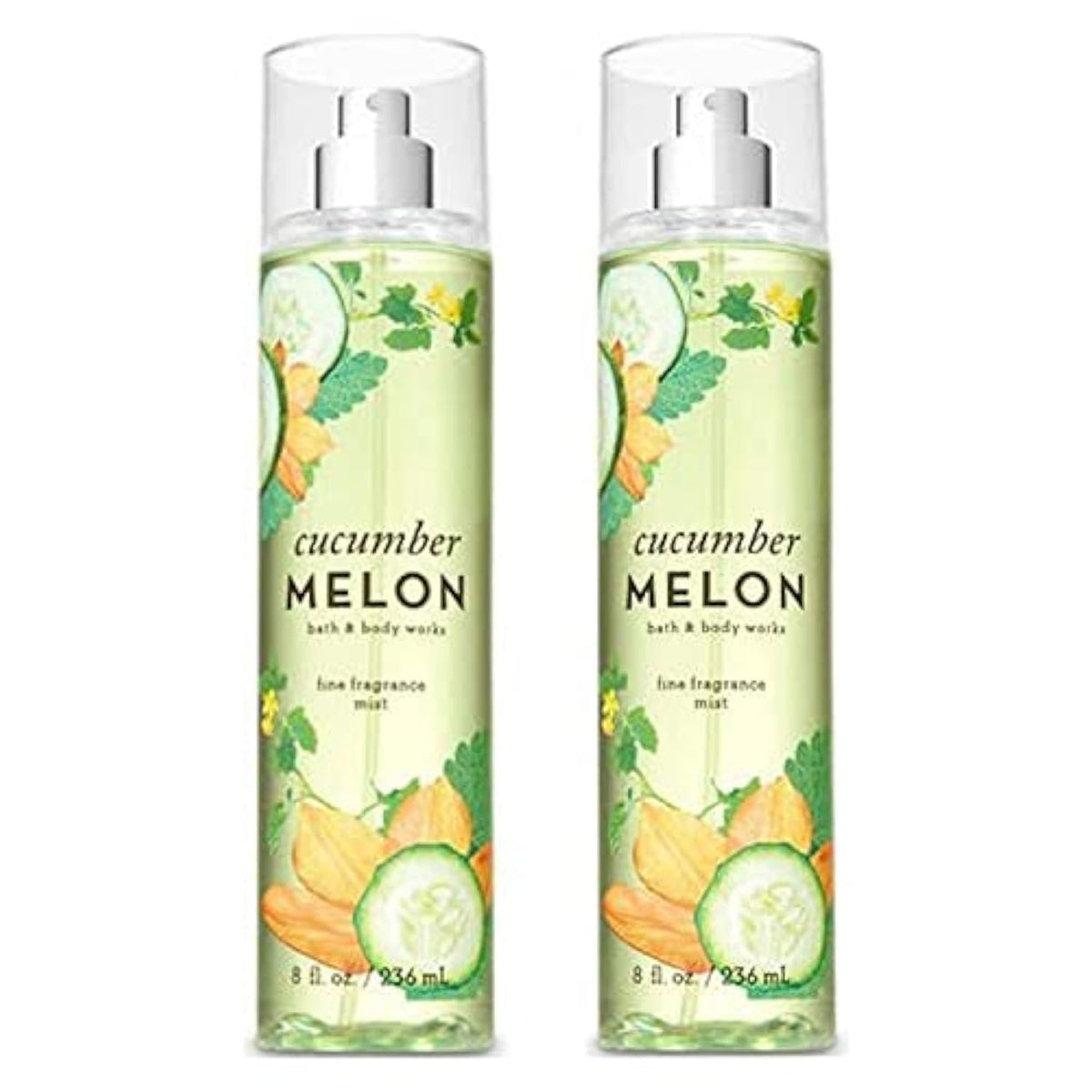 Cucumber Melon Fine Fragrance Mists Pack Of 2 8 oz X123