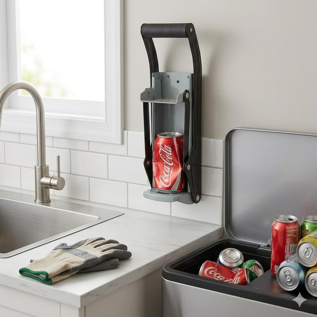 12oz 16oz Wall Mounted Aluminum Can Crusher I2096