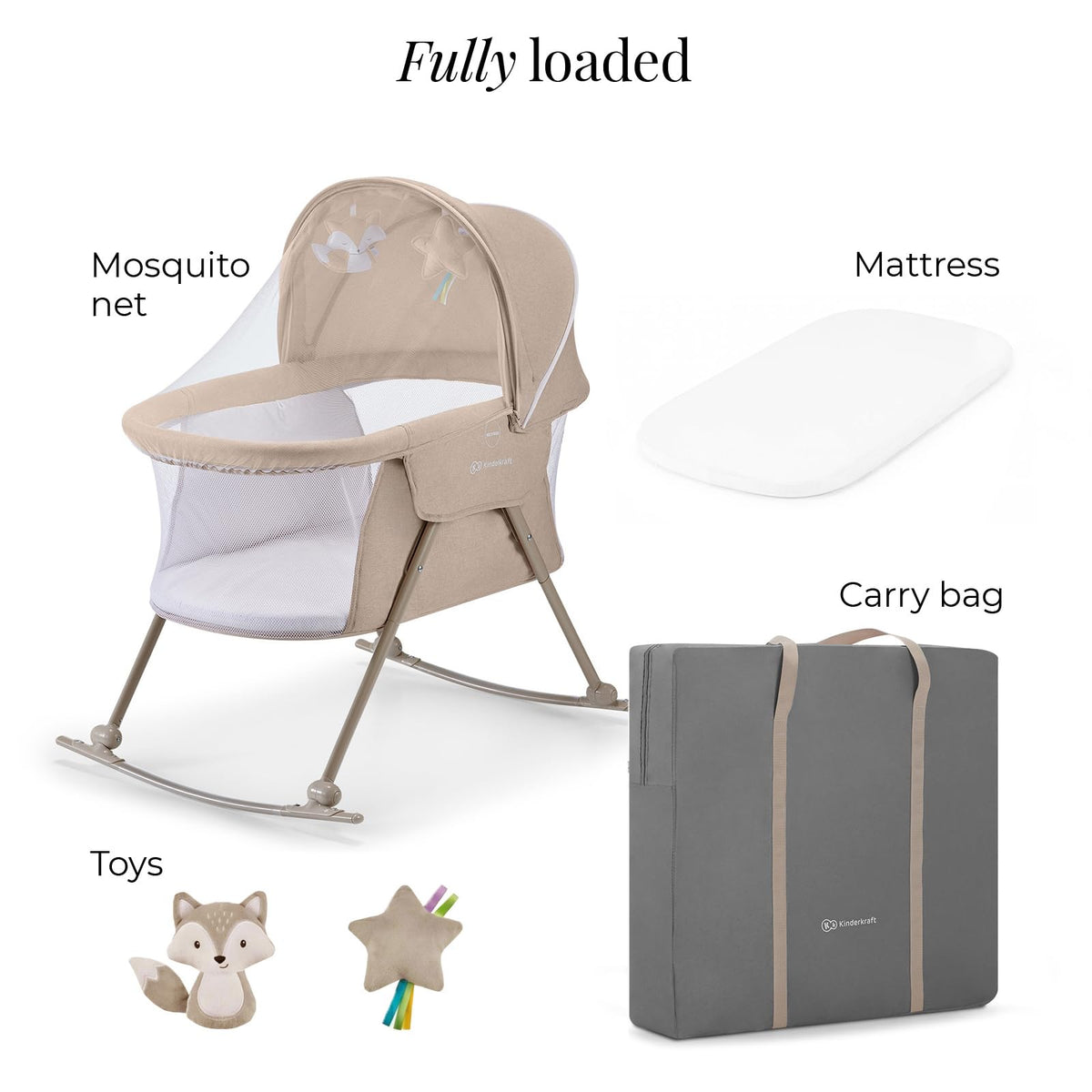 Beige Travel Bassinet I633164