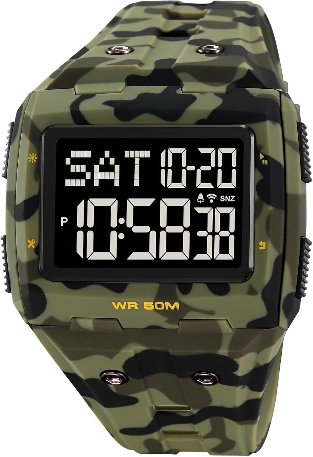 Large Face 5ATM Water Resistant Digital Mens Watch B870