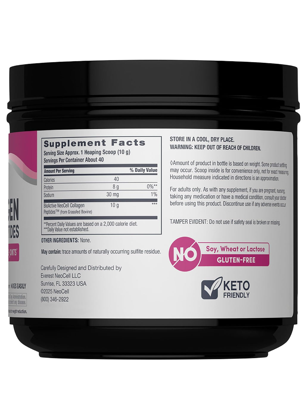 Grassfed Collagen Peptides Powder 14 oz Unflavored Y930