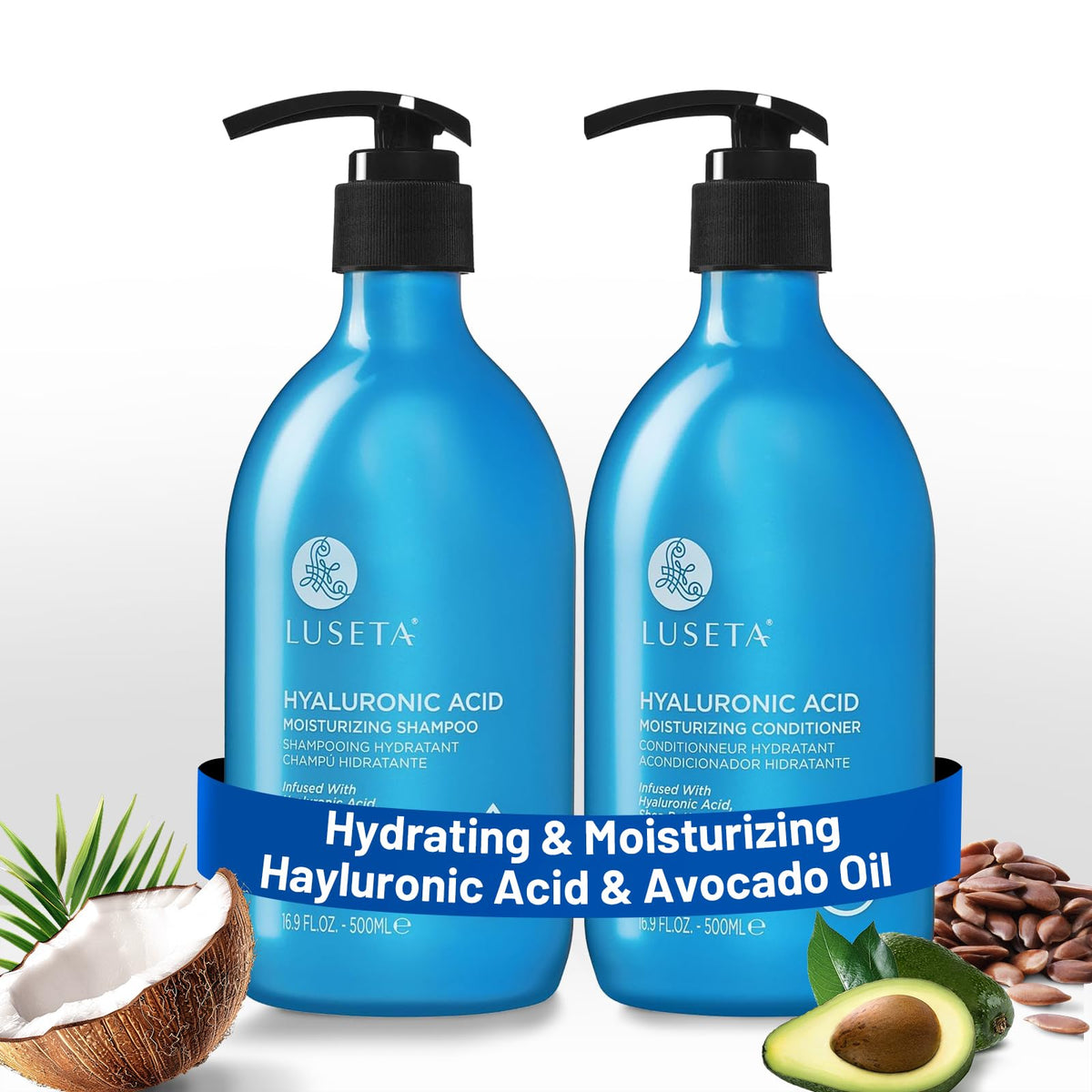 Hydrating Shampoo and Conditioner Set with Shea Butter & Avocado Oil C151