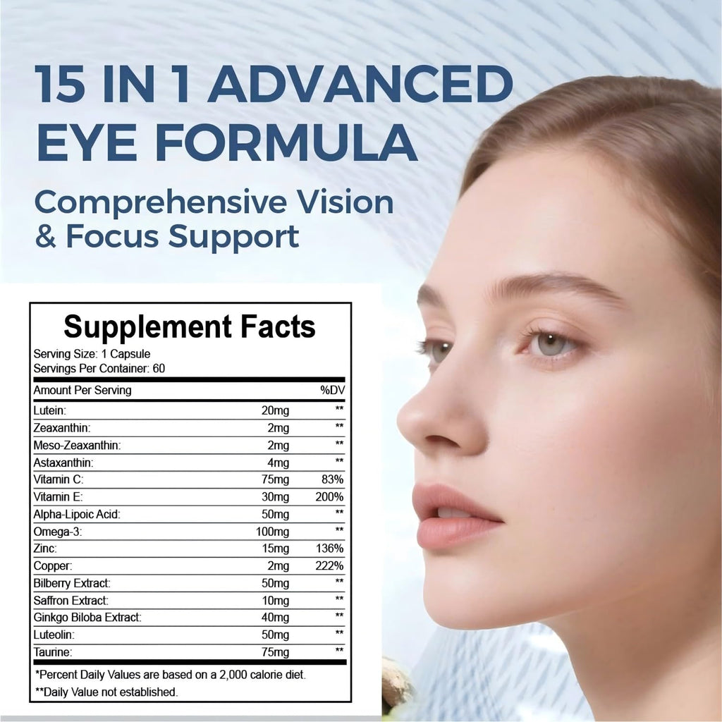 15 in 1 Eye Formula with Lutein 120 Capsules I41955