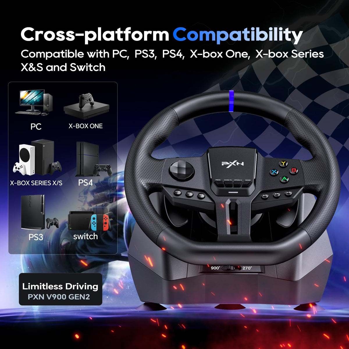 Gaming Steering Wheel F14497