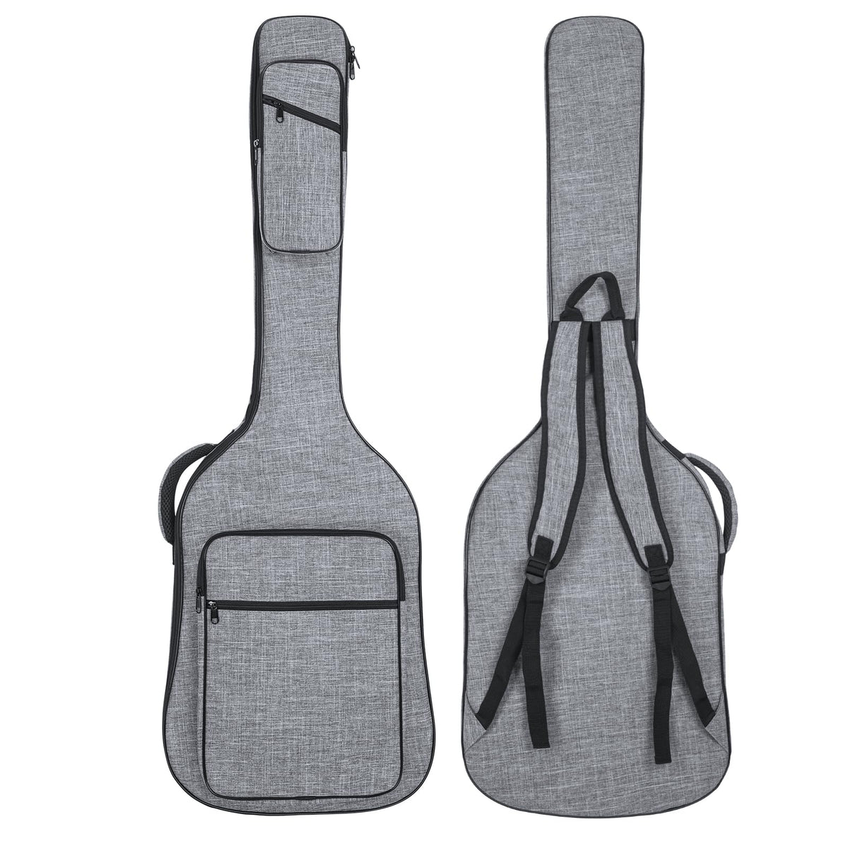 47 Inch 11mm Padding Grey Electric Bass Guitar Bag K709
