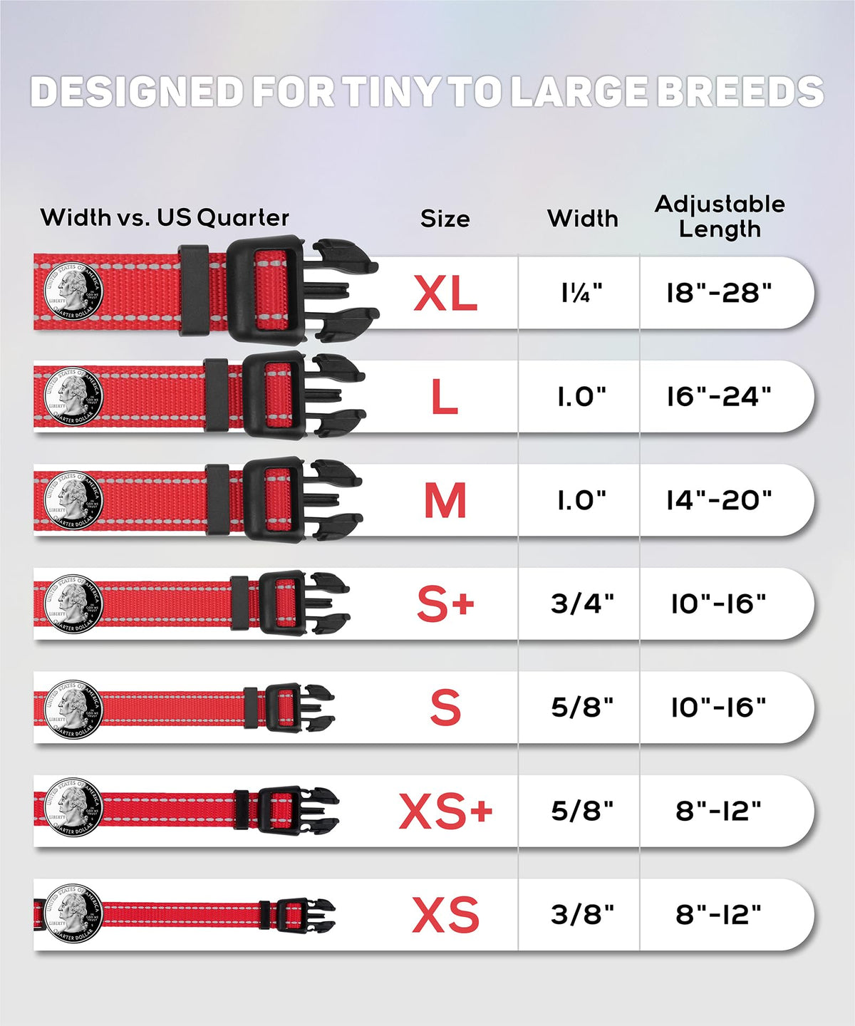 Reflective Small Dog Collar F166031