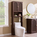 72" Over The Toilet Wooden Bathroom Storage Cabinet Q3708