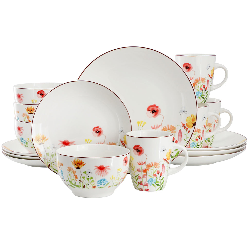 16 Piece Porcelain Dinnerware Set B218
