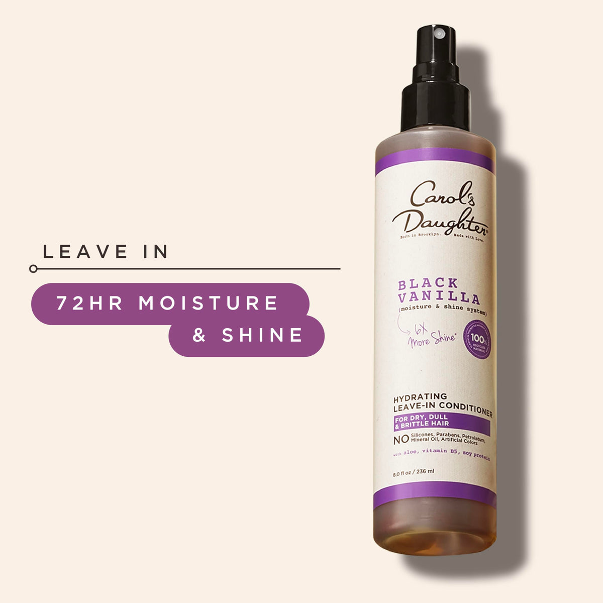 Black Vanilla Leave In Conditioner 8 Fl Oz A125