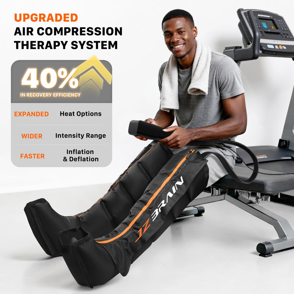 Air Compression Boots Leg Massager with Heat C1307