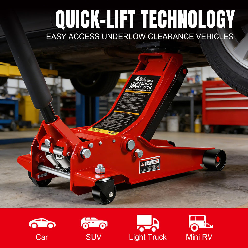 4 Ton Hydraulic Low Profile Floor Jack V90535