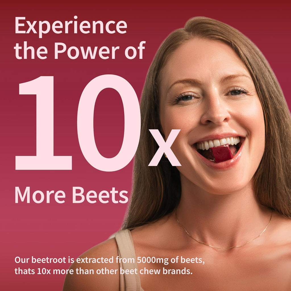 Beet Root Extract & CoQ10 Soft Chews, Mixed Berry, 60 Ct F6834