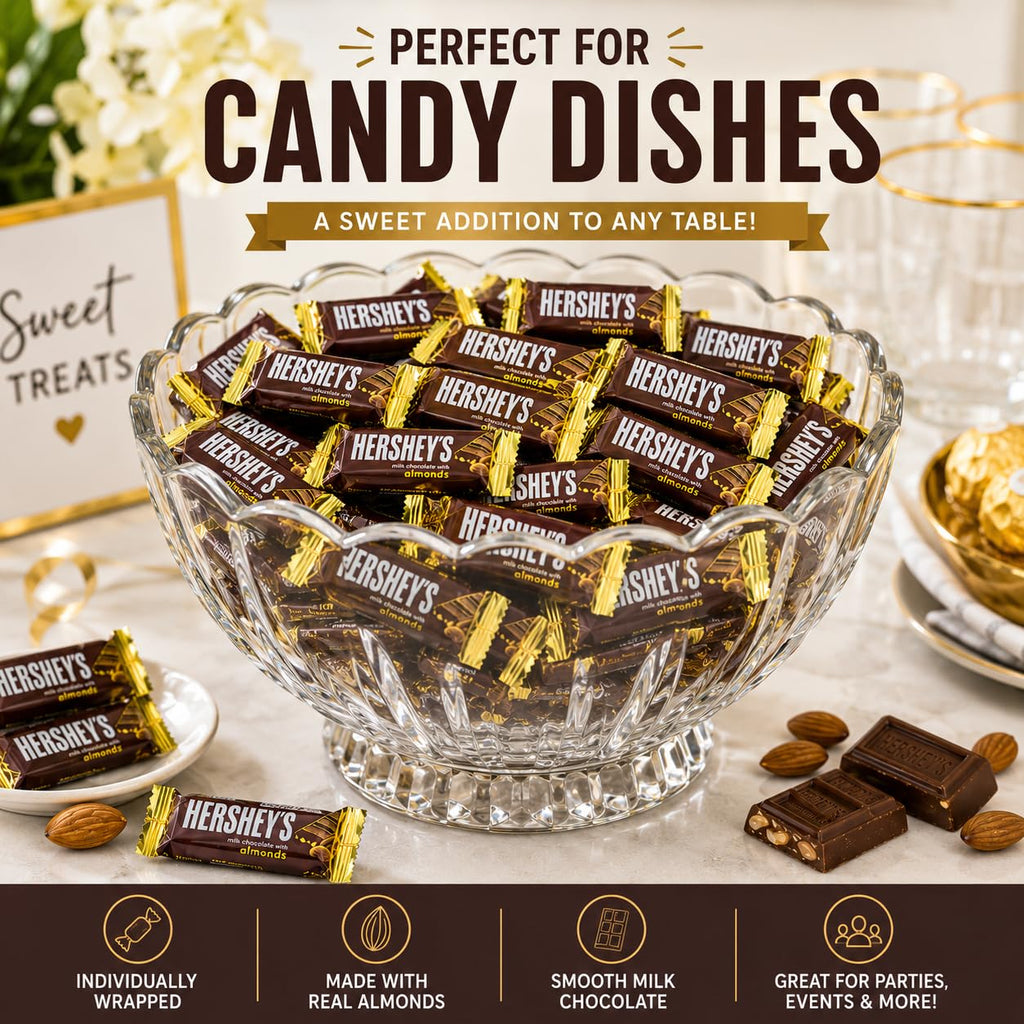 Milk Chocolate with Almonds Bars 50 Pieces Snack Size D971