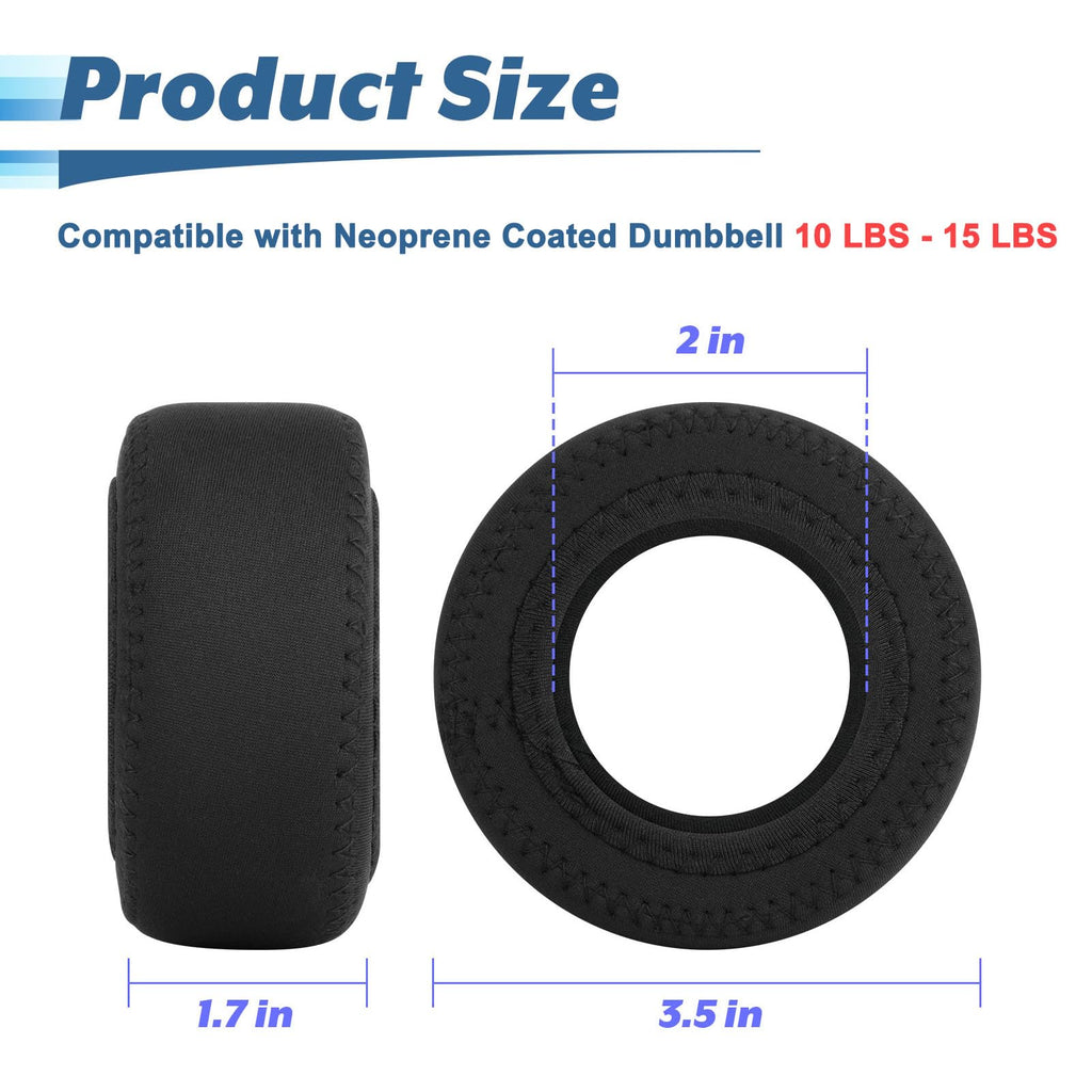 4 Pcs Neoprene Dumbbell Head Ends Protector Cover J1062