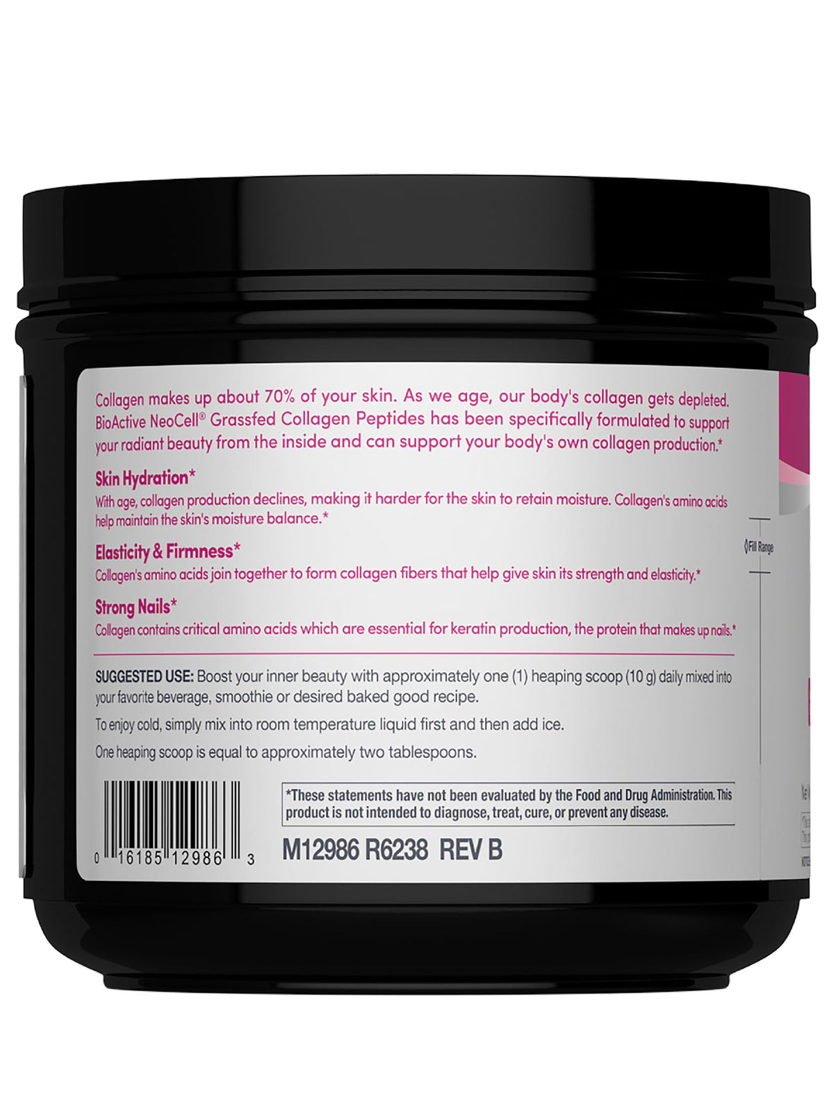 Grassfed Collagen Peptides Powder 14 oz Unflavored Y930