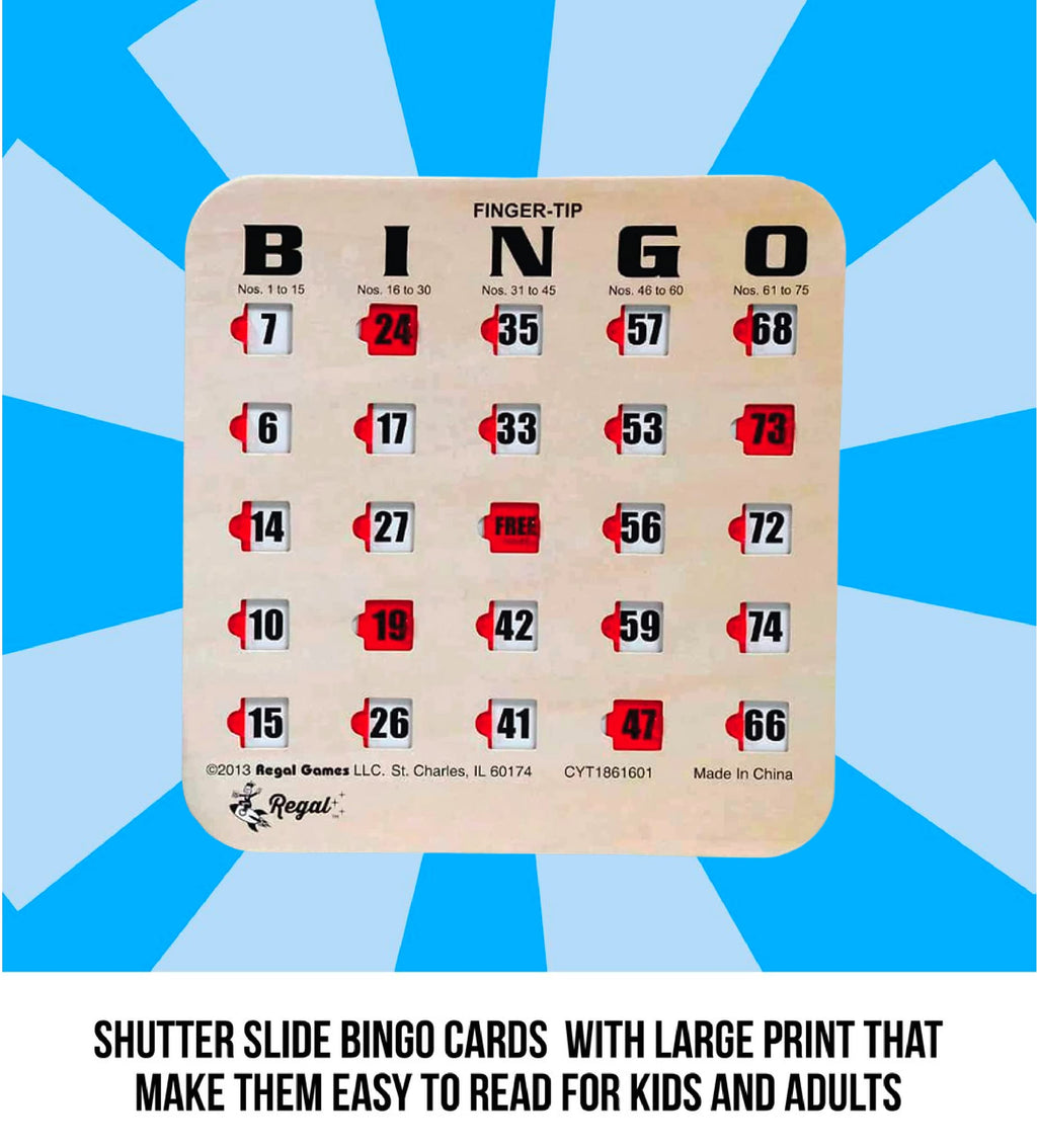 Large Print Reusable Bingo Cards 100 Pack B5874
