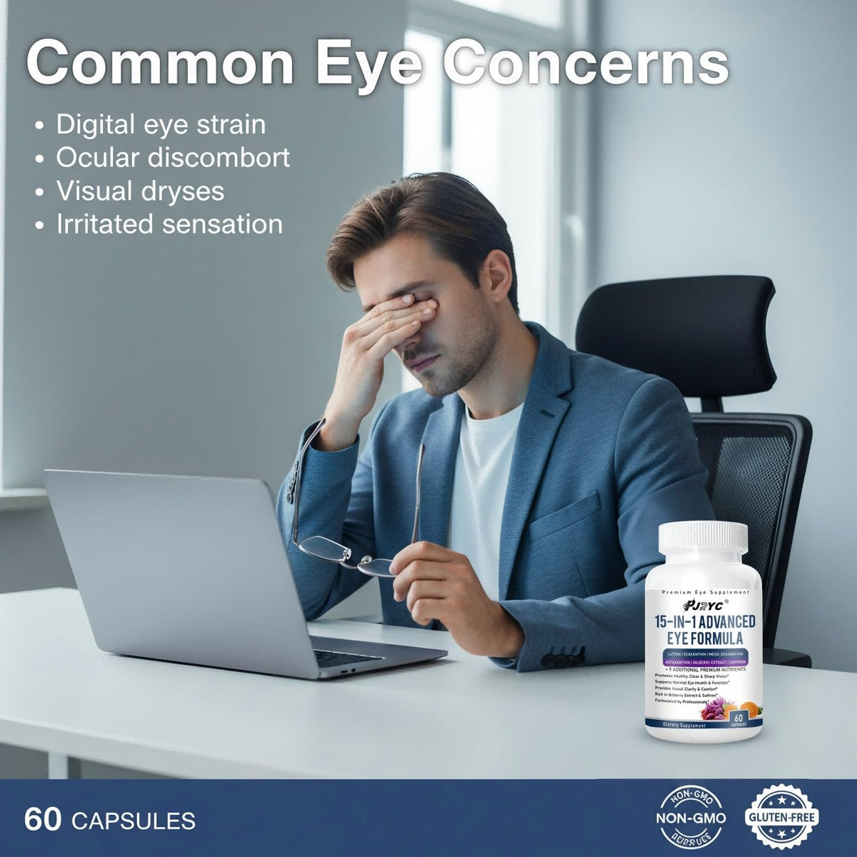 15 in 1 Eye Formula with Lutein 120 Capsules I41955