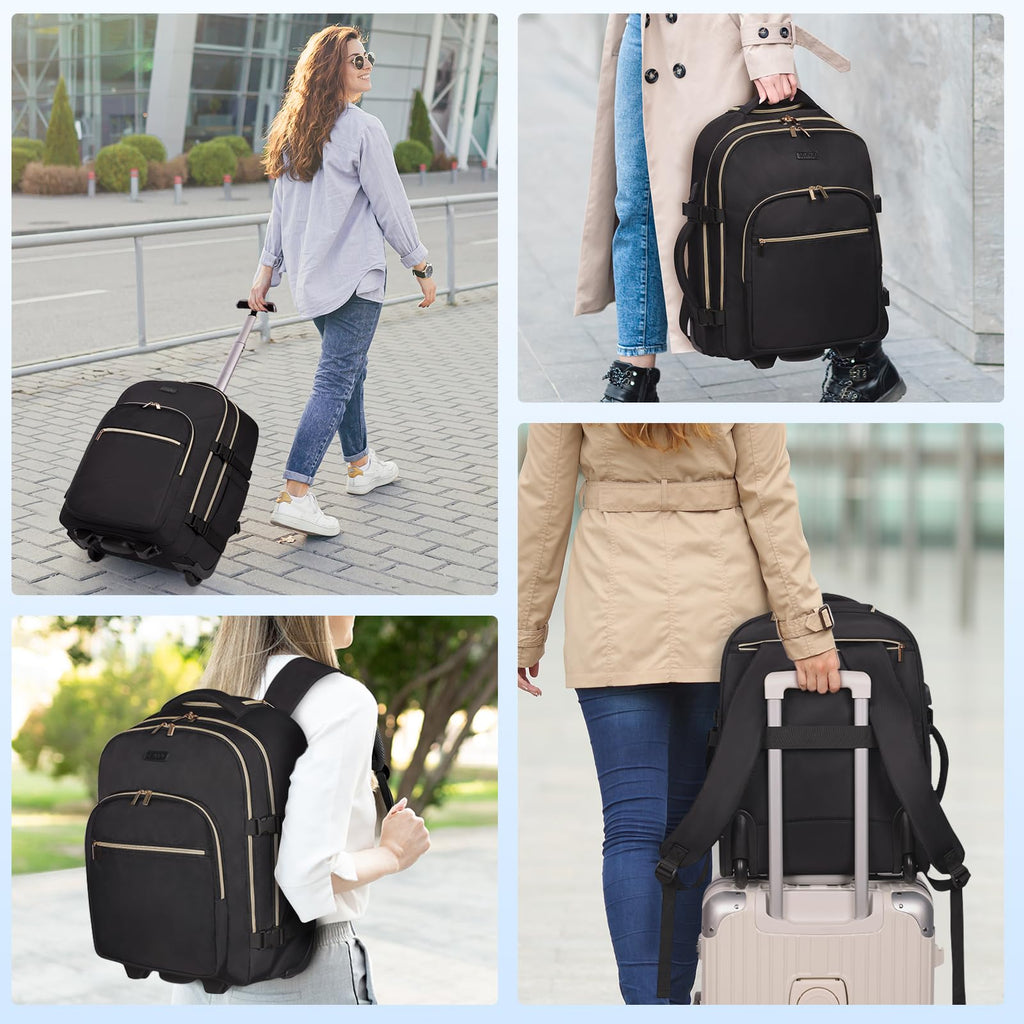 Rolling Backpack with Wheels Y4825