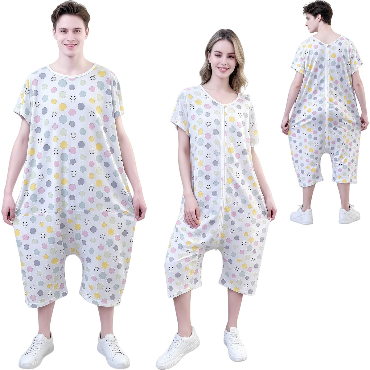 Reversible Incontinence Jumpsuit with Zipper F53588