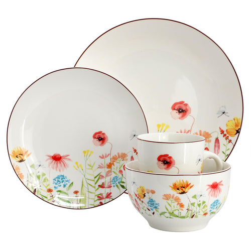 16 Piece Porcelain Dinnerware Set B218