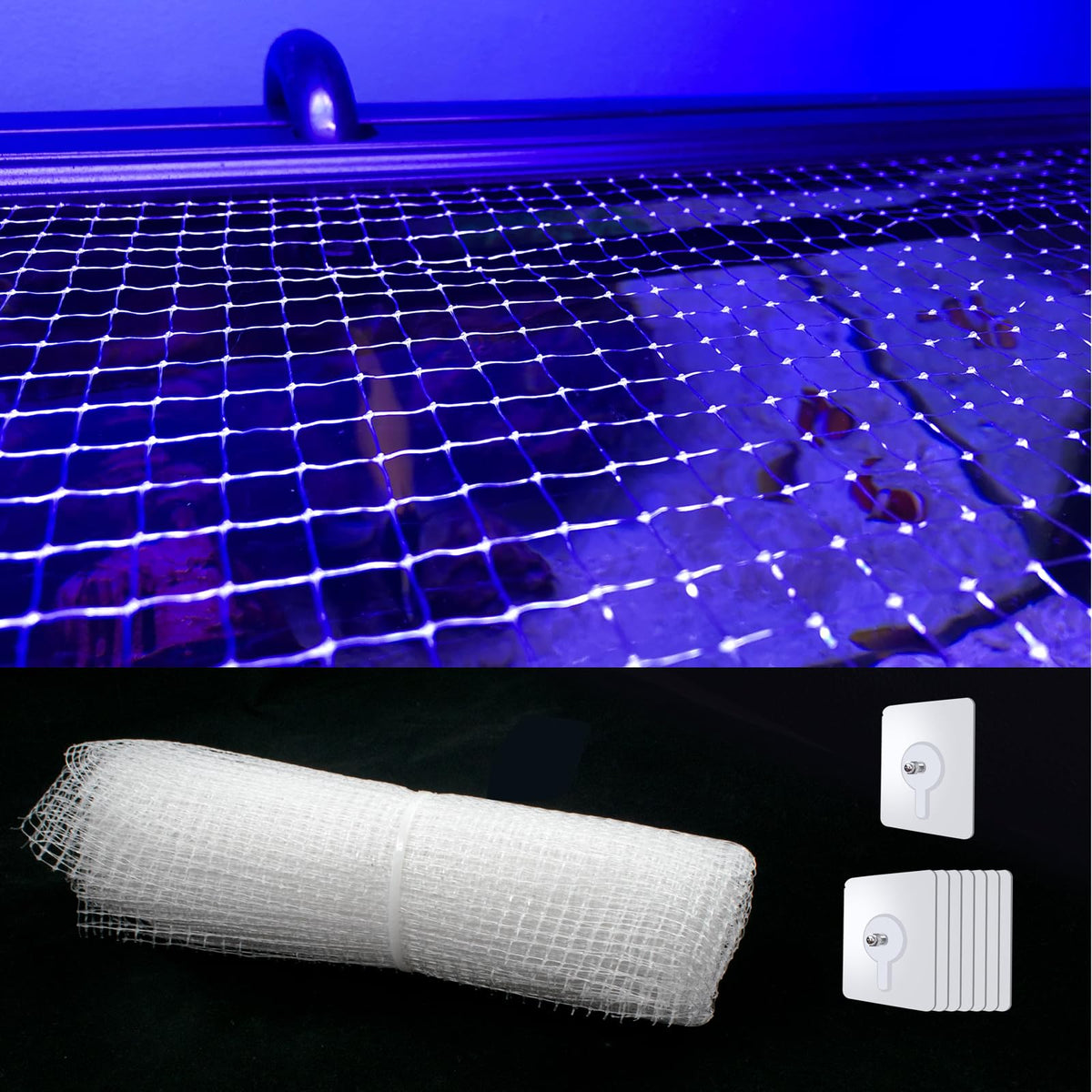 Clear Mesh Netting with 8 Screws W630