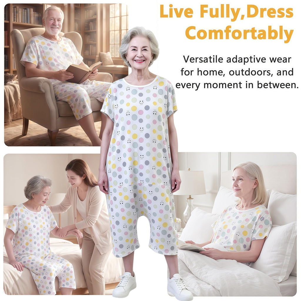 Reversible Incontinence Jumpsuit with Zipper F53588