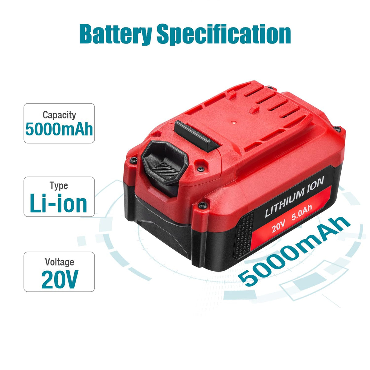2 Pack 5.0Ah Lithium Battery R747511