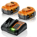 2 Pack 8.0Ah 20V Max Battery and Charger P6777