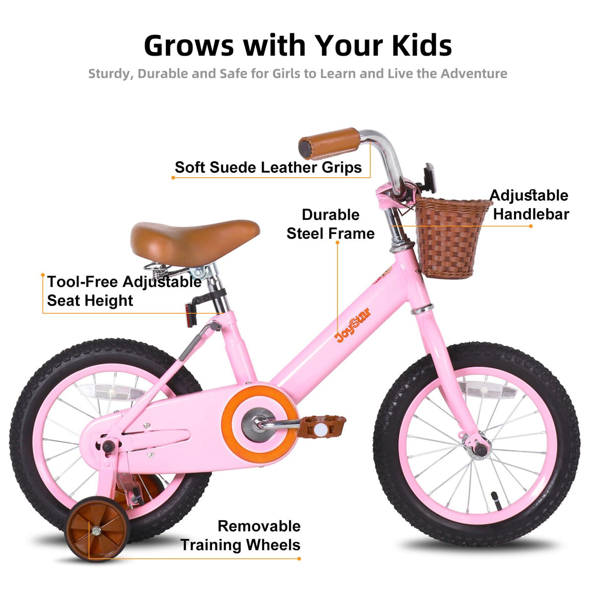 12-16" Kids Bike with Training Wheels K2899