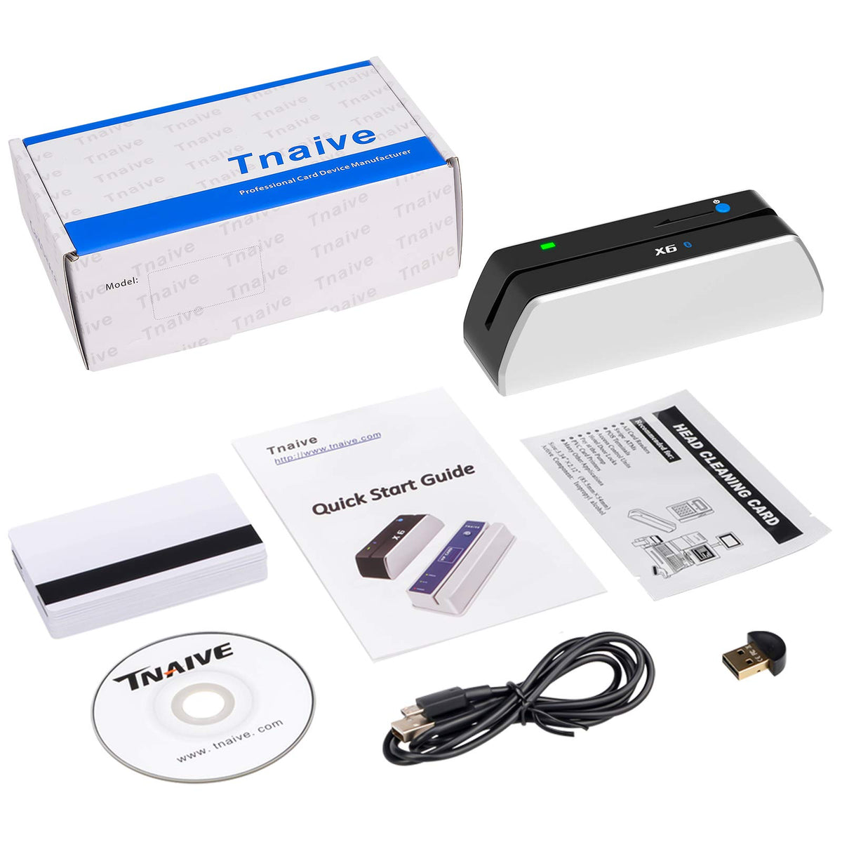 Bluetooth Card Reader Writer USB 3 Tracks Swipe Encoder X698