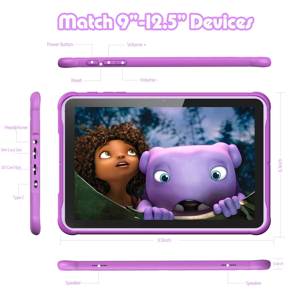 Android 13 10 inch Tablet 2GB RAM 64GB ROM Purple S95565