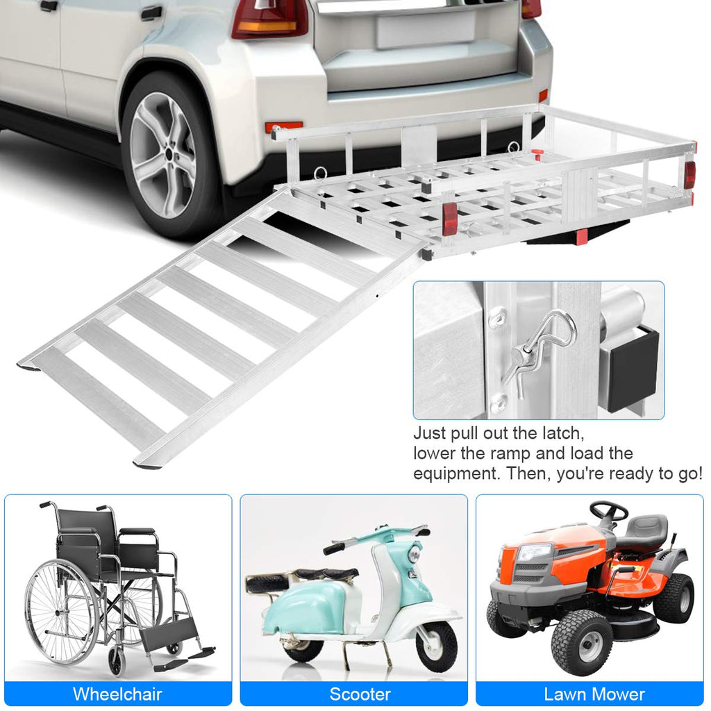 Aluminum Cargo Carrier with Ramp B6730