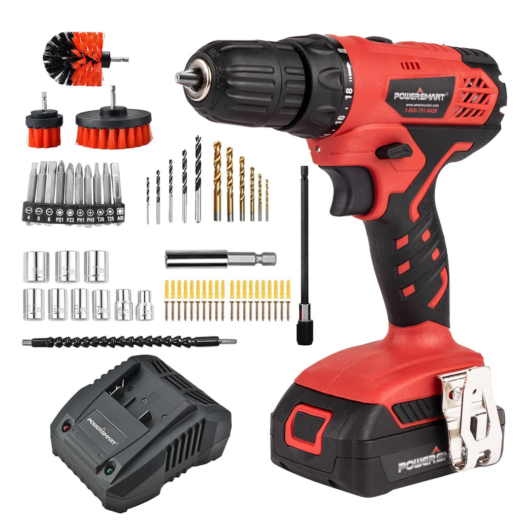 20V Cordless Drill Driver Set with Battery and Charger M2748