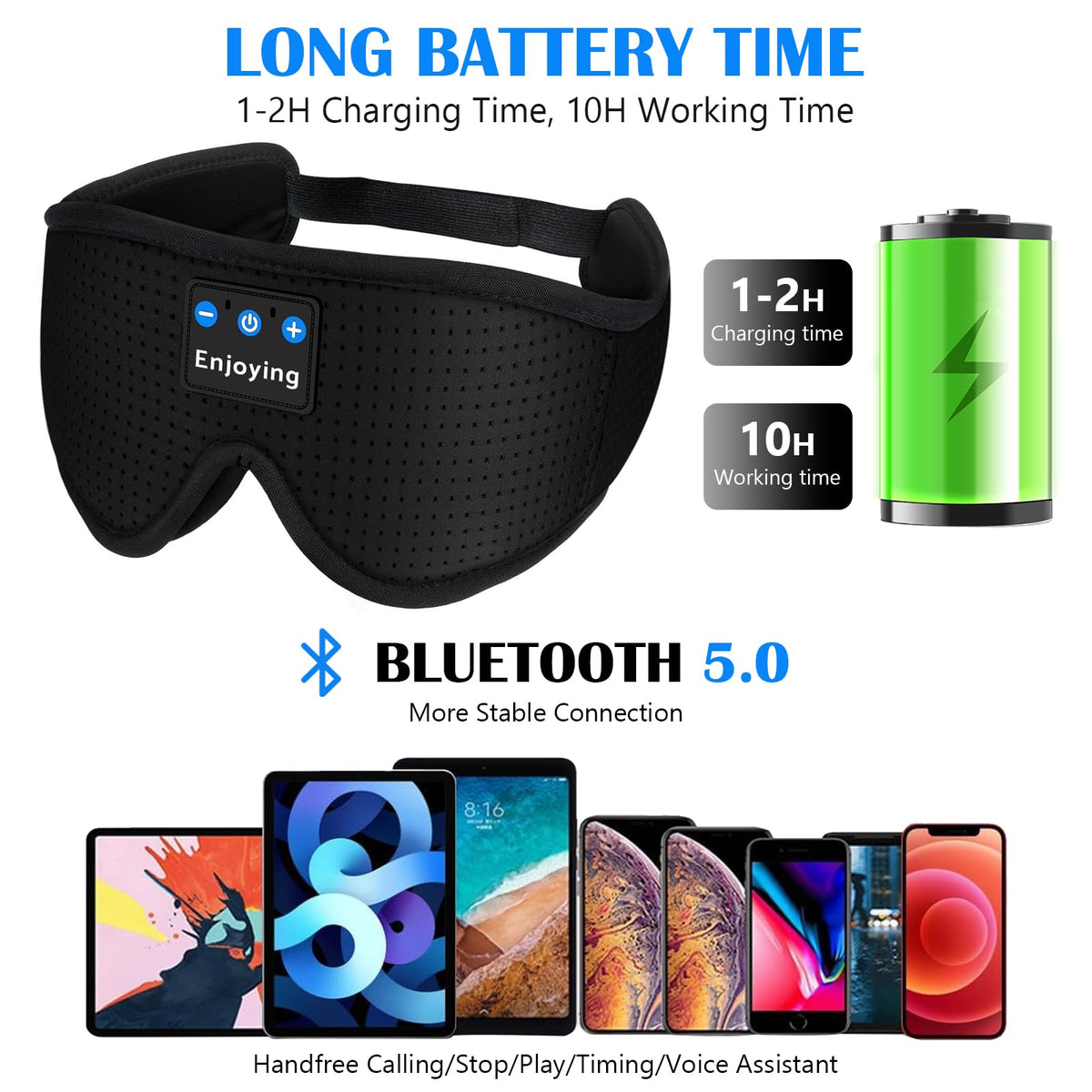 Sleep Mask with Bluetooth Headphones Q16465